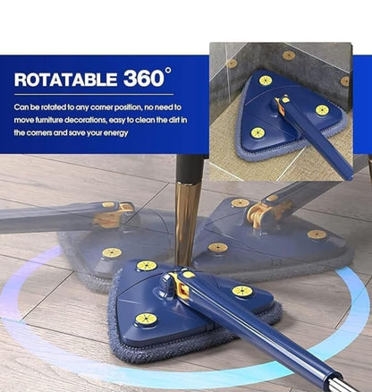 360 Degree Rotatable Triangle Floor & Cleaning Mop.