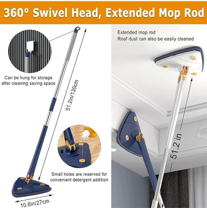 360 Degree Rotatable Triangle Floor & Cleaning Mop.